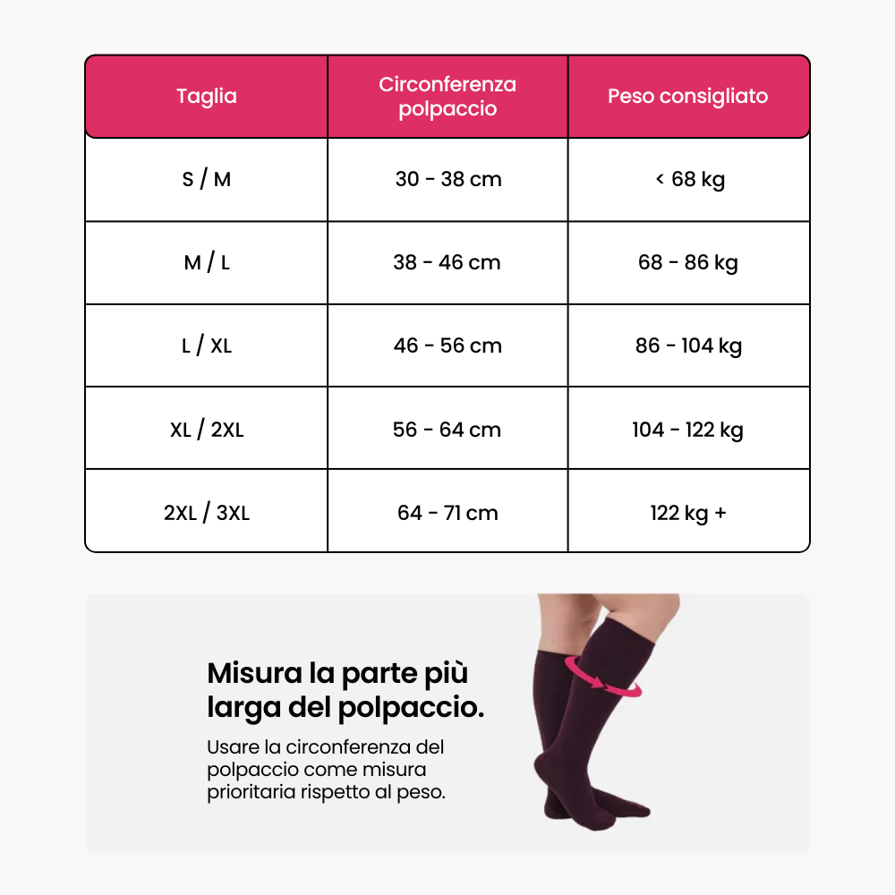 Leviga™ Originali Calze A Compressione Larga